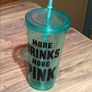 Victoria’s Secret PINK cup with lid and straw